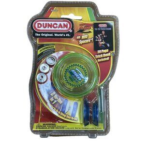 Yo-Yo Duncan Toys Pro Z Green/Clear w/ Mod Spacers & Trick Book 3606XP-6
